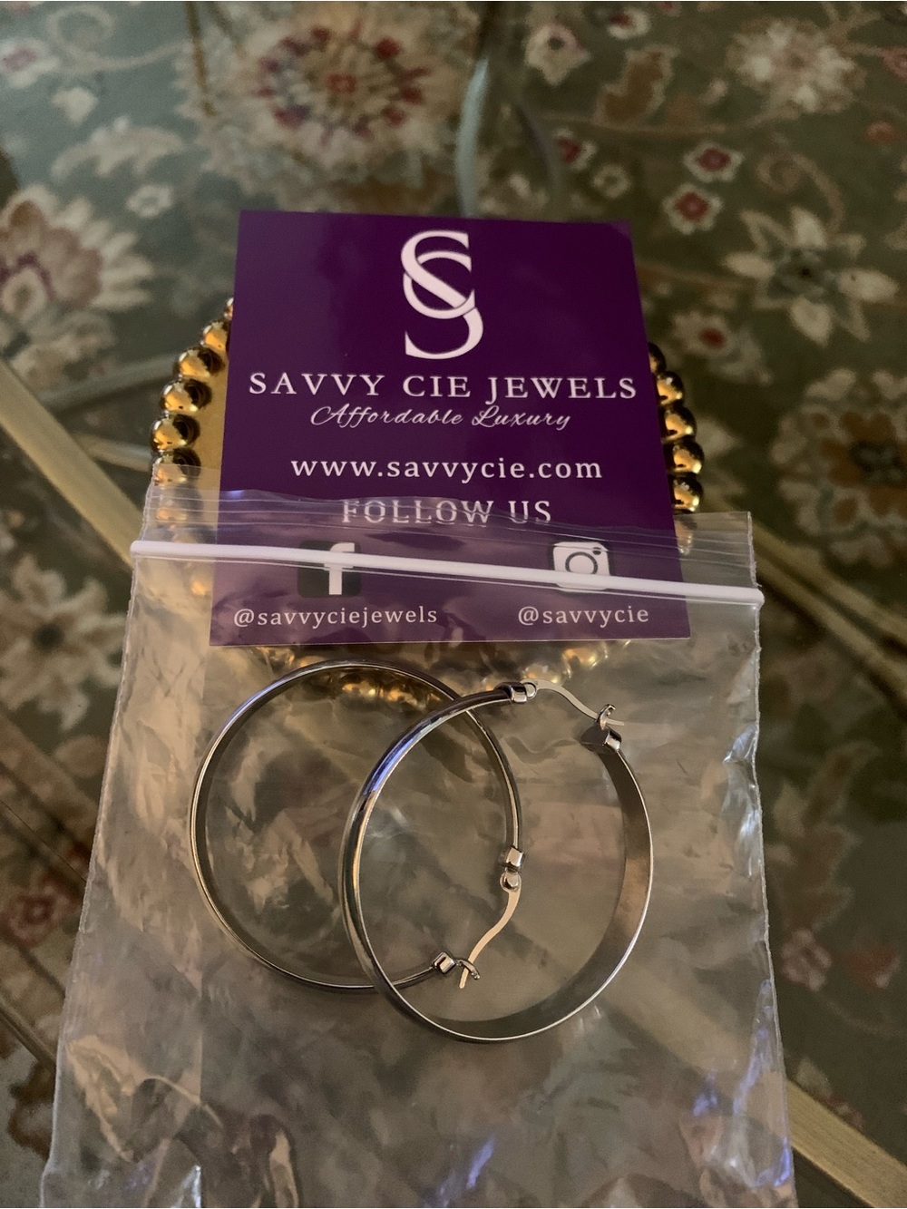 Savvy Cie Silver Hoop Earrings - Polished Women’s Hoops